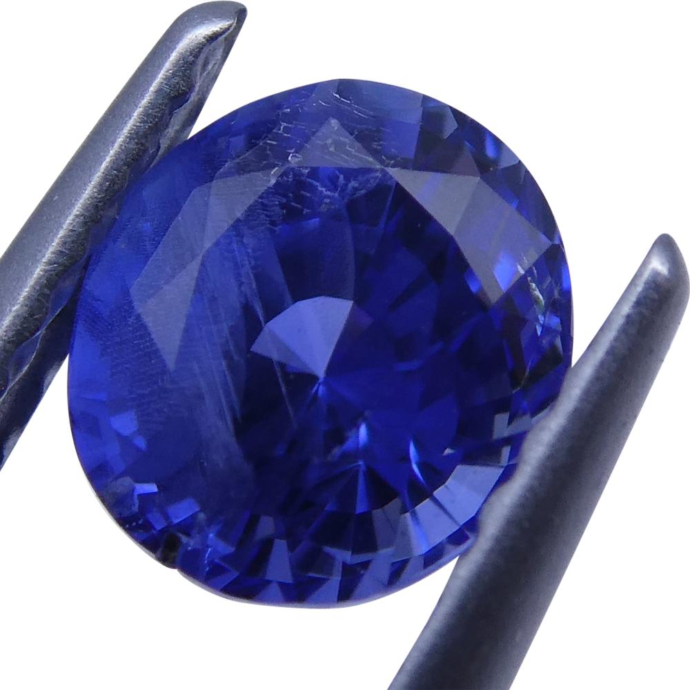 Description: 
One Loose Blue Sapphire  
Report Number: GT13300802  
Weight: 1.20 cts  
Measurements: 5.99x5.45x4.60 mm  
Shape: Oval Mixed Cut  
Cutting Style Crown: Modified Brilliant Cut  
Cutting Style Pavilion: Step Cut   
Transparency: