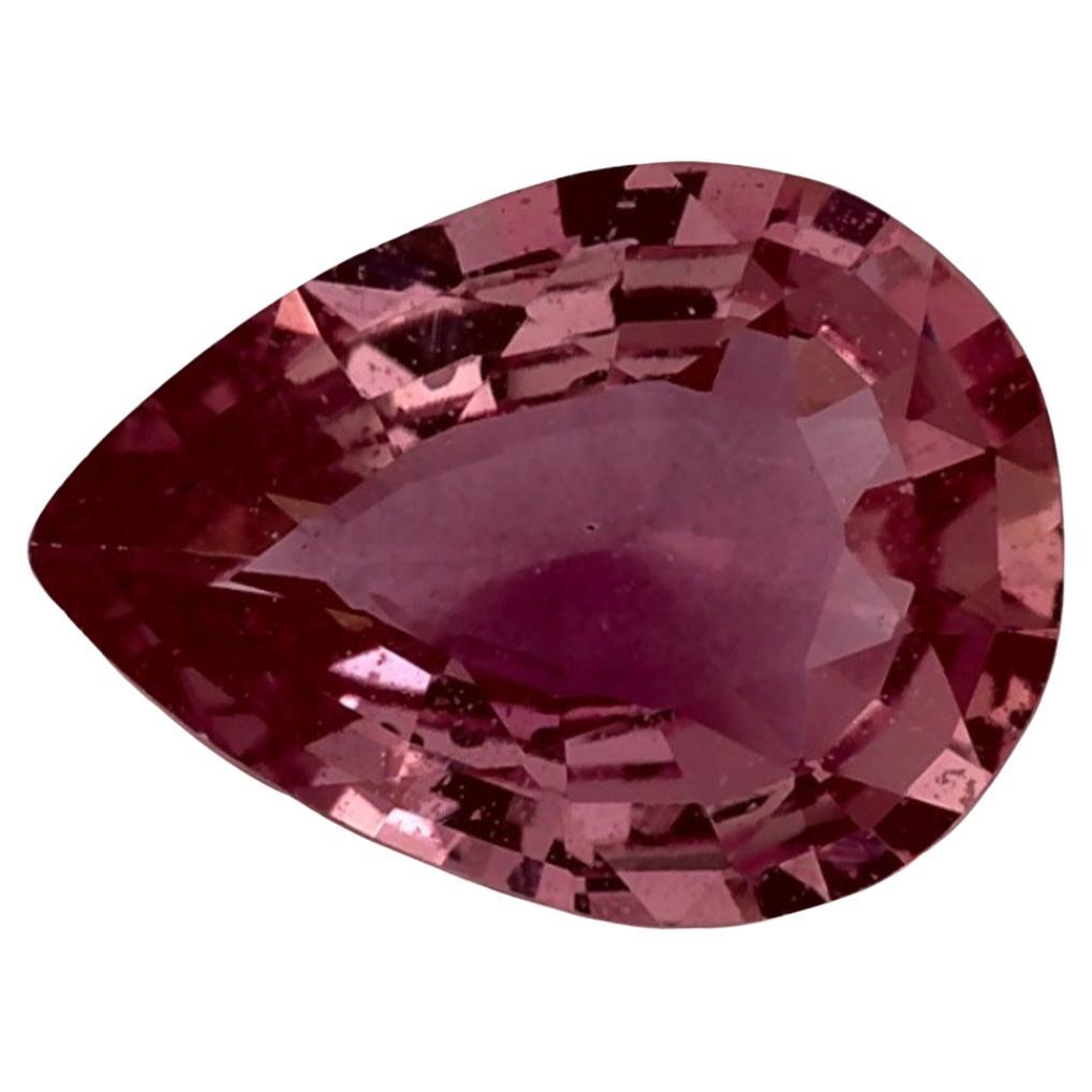 1.20 carati di zaffiro rosa a pera sciolto