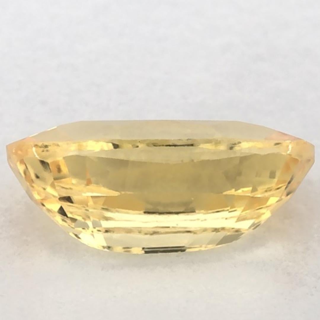 1.20 carati di zaffiro giallo ovale sfuso In condizioni Nuovo in vendita a Fort Lee, NJ