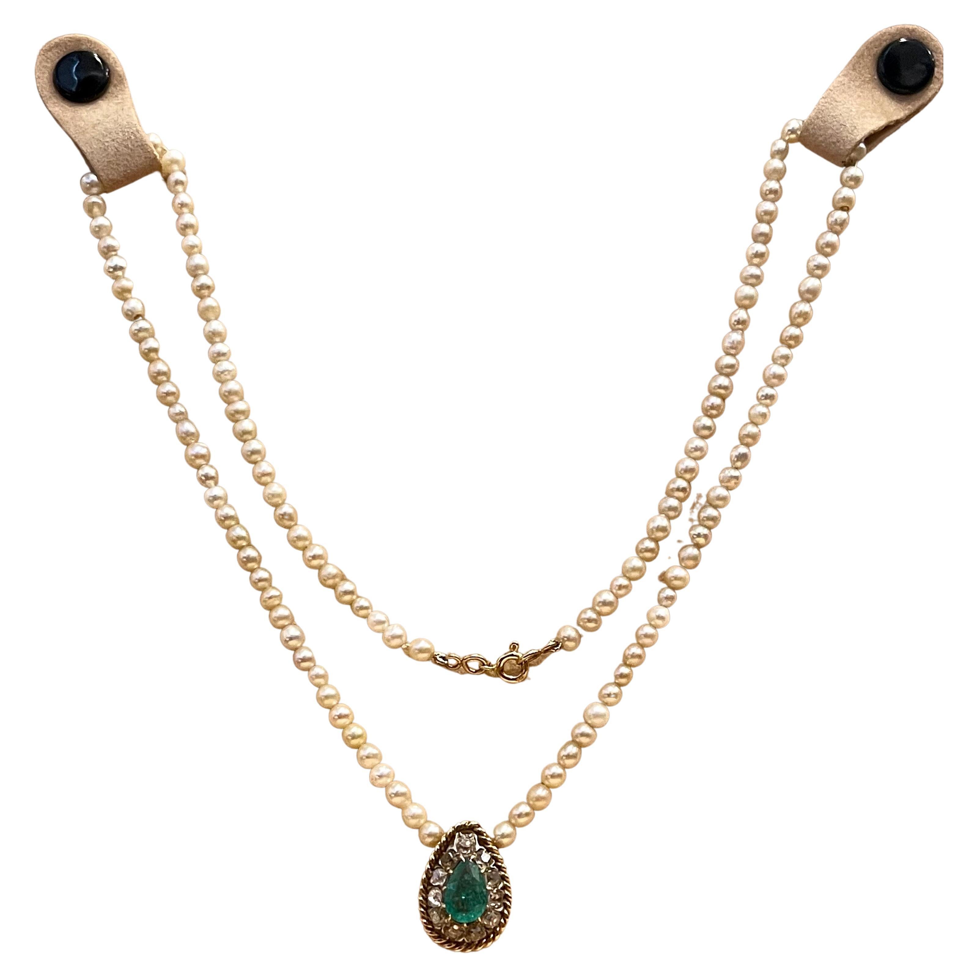 antique basra pearl necklace