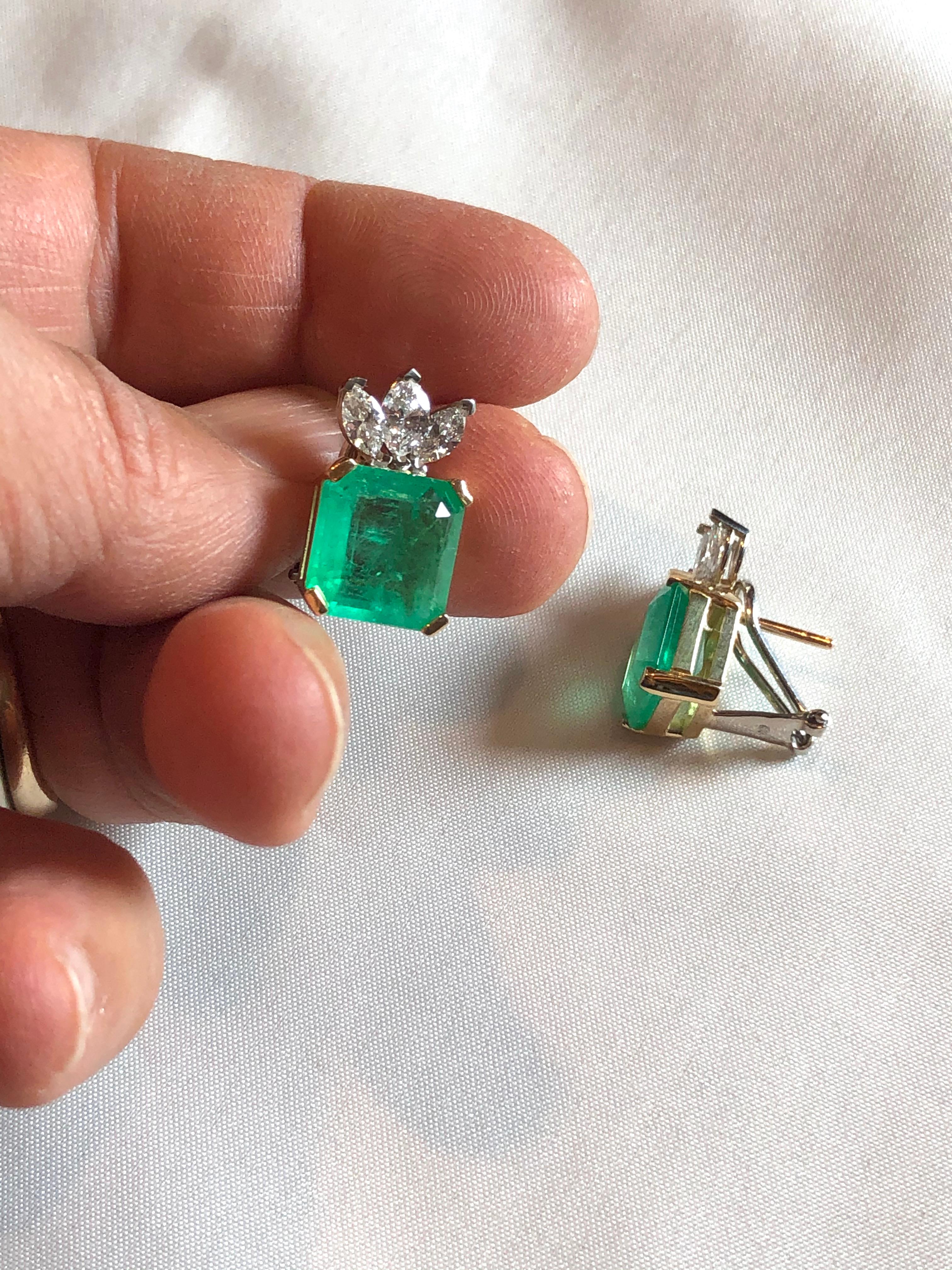 colombian emerald earrings