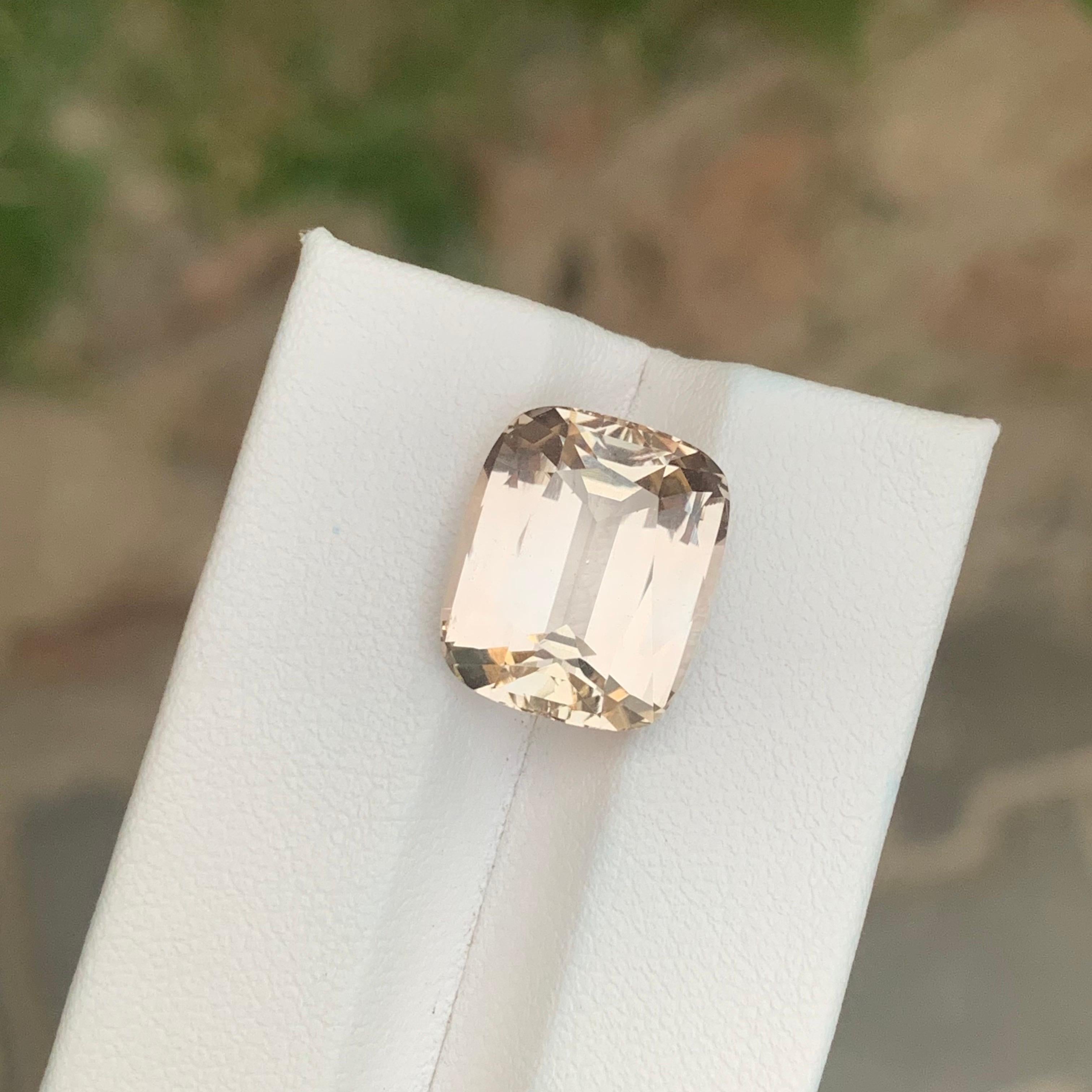 12.00 Carat Natural Loose Golden Topaz Cushion Shape Gemstone (pierre précieuse en forme de coussin) en vente 4