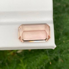 12.00 Carat Natural Loose Imperial Topaz Stone Emerald Cut Pakistani Gemstone