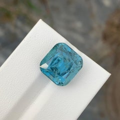 12.00 Carat Natural Loose Seafoam Tourmaline Cushion Shape Gem For Necklace