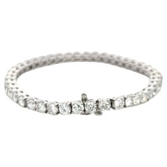 12,00 Karat Runder Brillant I VS Diamant Platin-Tennisarmband