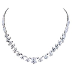 Collana in oro 18 carati con diamanti di forme miste da 12,00 carati