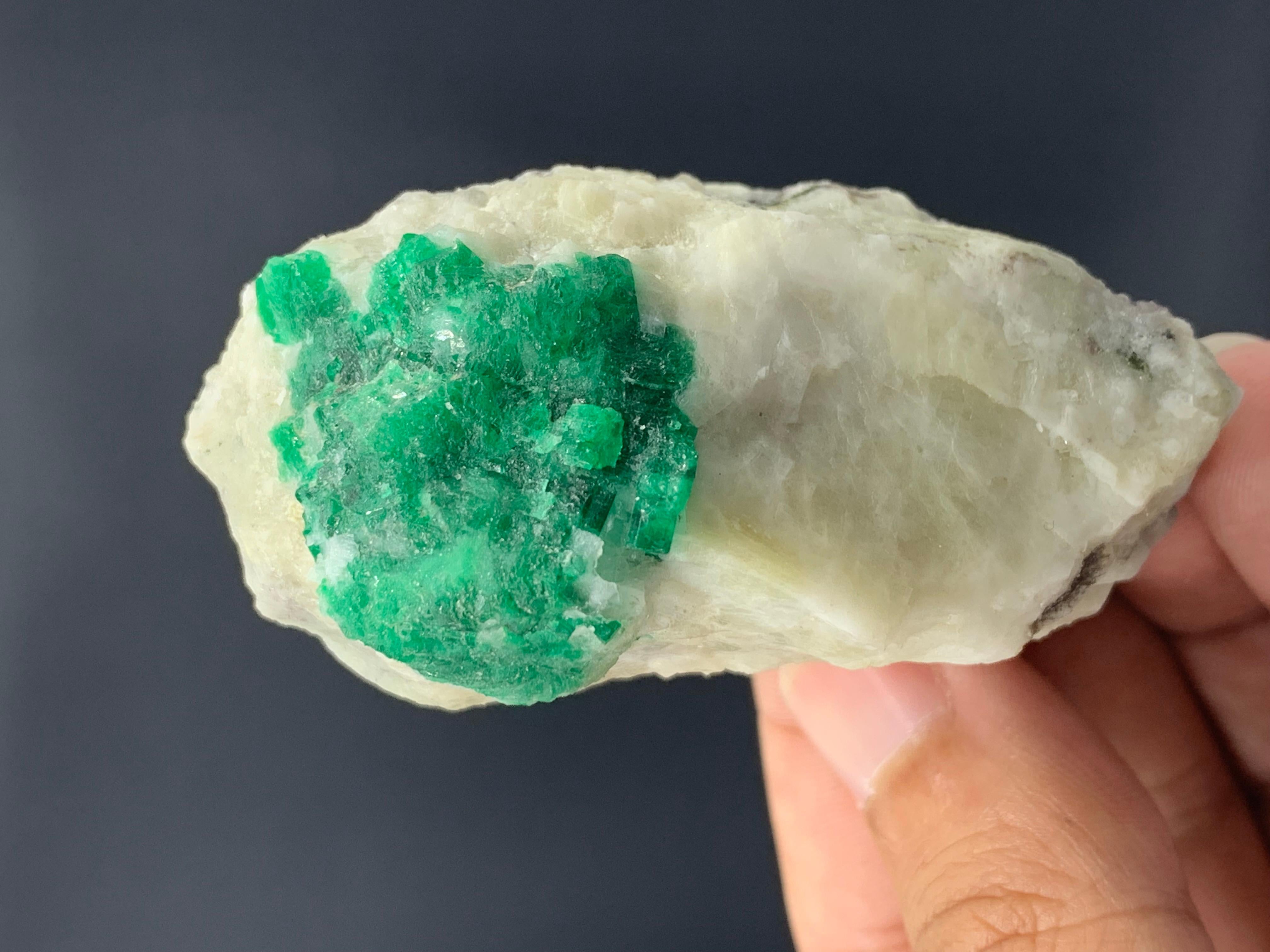 120.02 Gram Marvellous Emerald Specimen From Swat Valley, Pakistan  For Sale 1