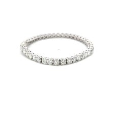 12.00ct Round Brilliant I VS Diamond Tennis Bracelet in Platinum