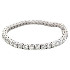 12,00 ct Diamante redondo brillante I VS Pulsera de tenis en platino