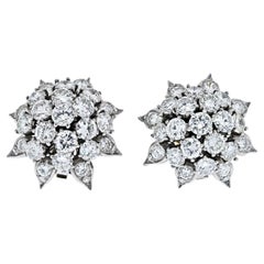 Orecchini a grappolo Dimond Burst 12.00ctw in platino