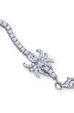 12.03ct Oval Lightning Ridge Black Opal and 16.19ct Diamond Spider Web Necklace