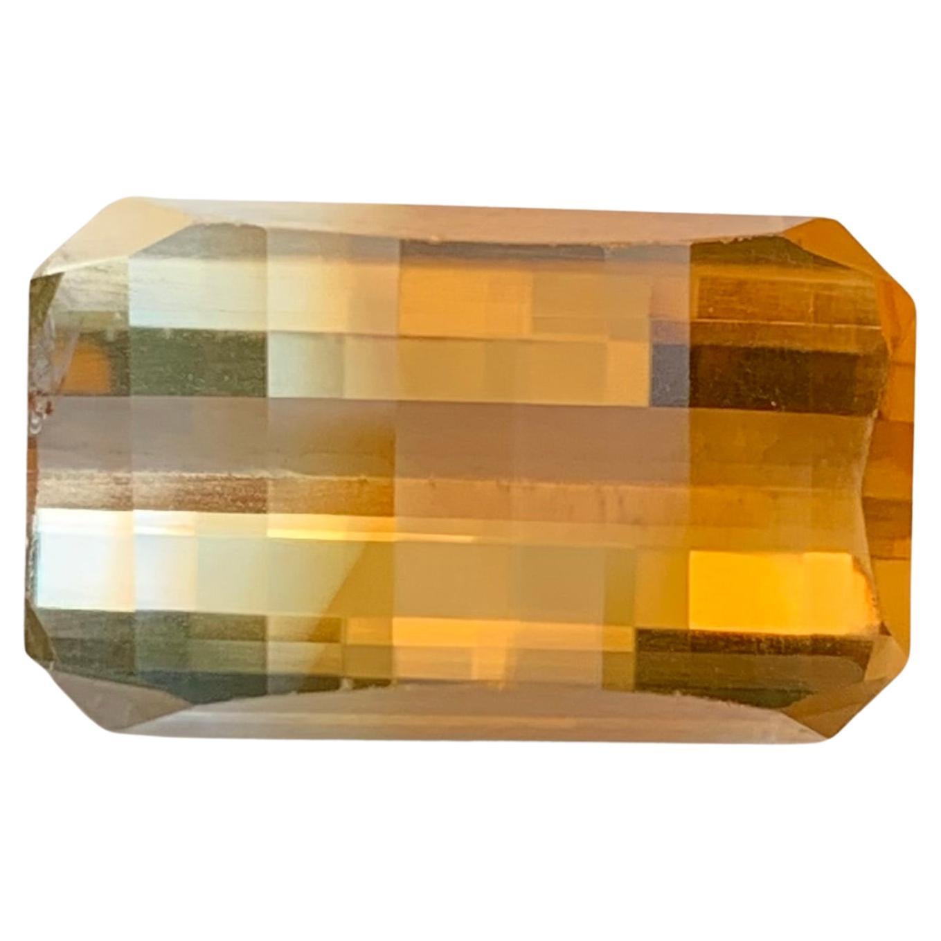 12,05 quilates de citrino natural suelto bicolor talla pixelada de Brasil