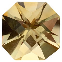 12.05 Carat Natural Loose Yellow Citrine Square Shape Gemstone