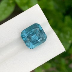12.05 Carat Natural Seafoam Loose Tourmaline Cushion Shape Gem For Necklace