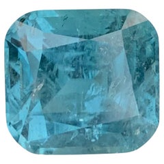 12.05 Carat Natural Seafoam Loose Tourmaline Cushion Shape Gem For Necklace