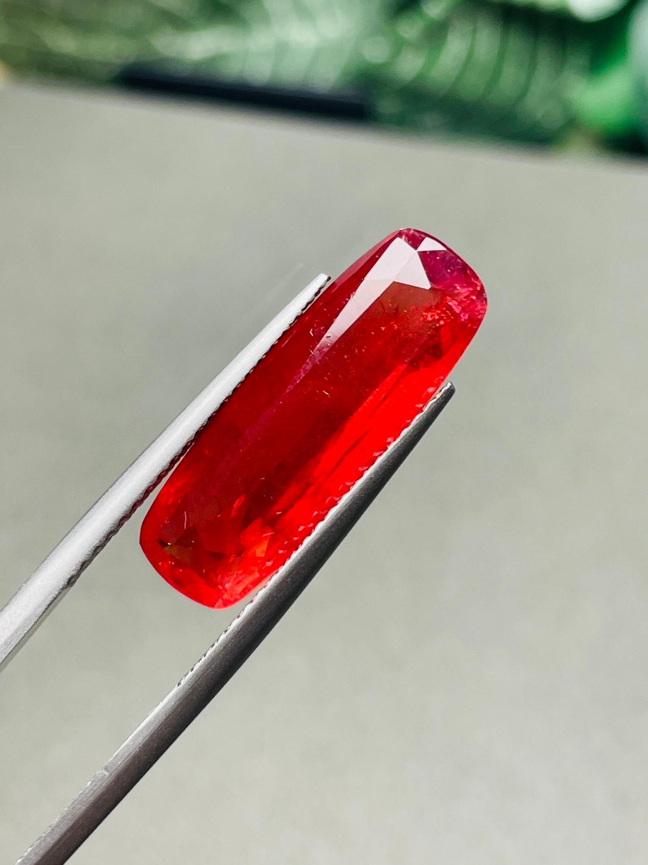 12.06 Carats Natural Brazil Rhodonite Red (Pigeon blood) Color Rare size For Sale 3