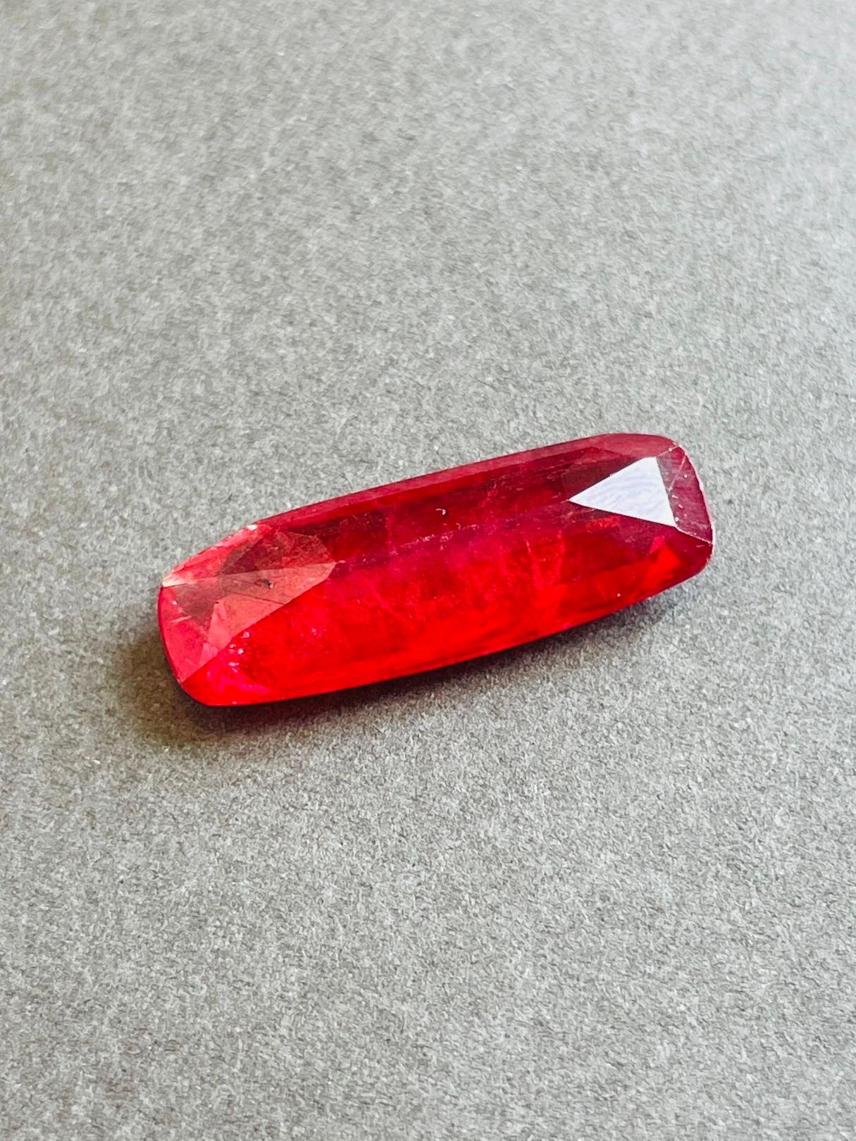 12.06 Carats Natural Brazil Rhodonite Red (Pigeon blood) Color Rare size For Sale 4