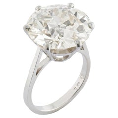 12.08 Carat Round Brilliant Statement Brilliant 18K Gold Grand Palais Radiance