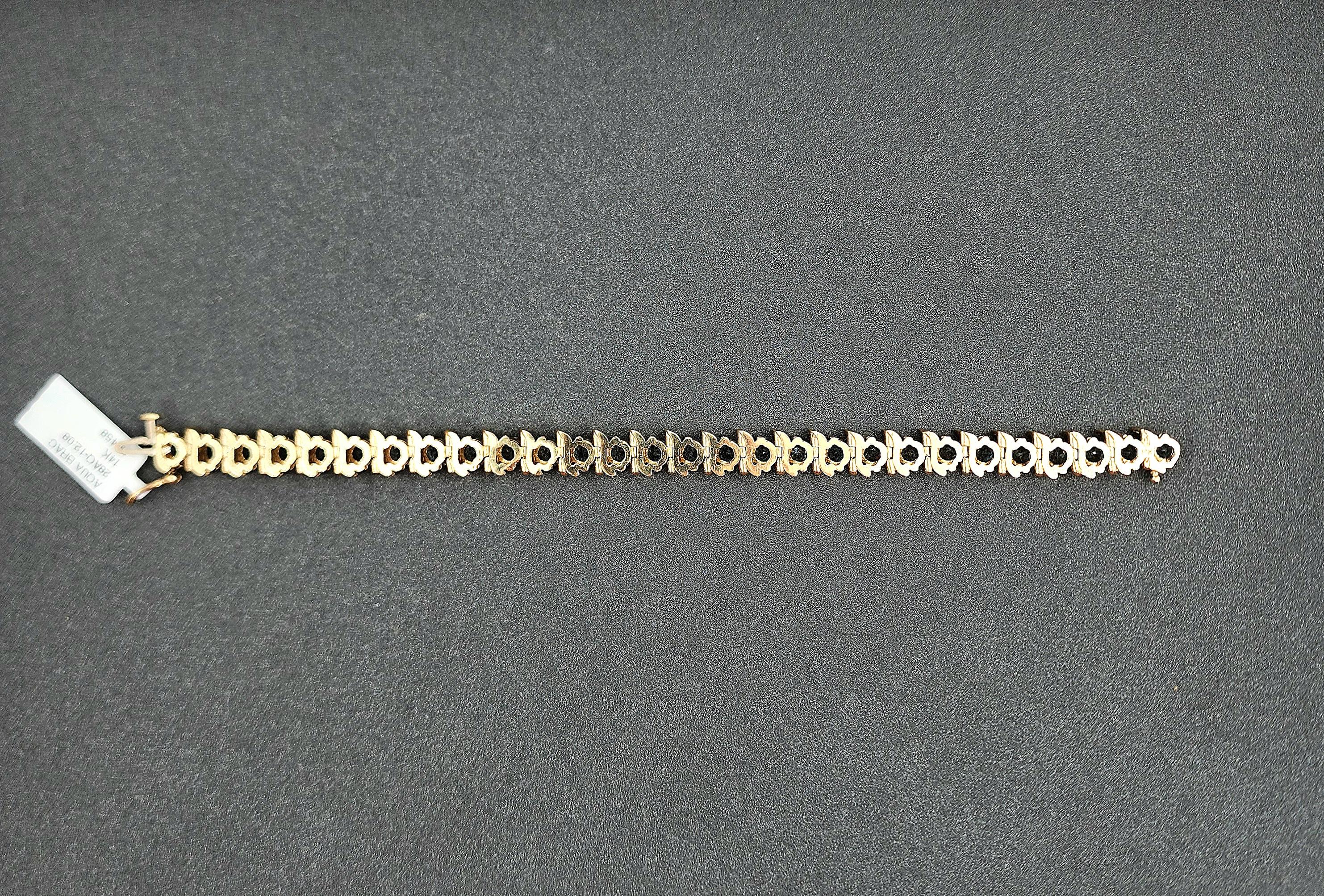 Bracciale con acquamarina naturale e diamanti da 12,08 carati in vendita 2
