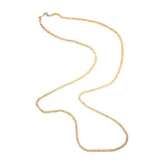 120cm 14k Yellow Gold Long Guard Chain Circa 1900s