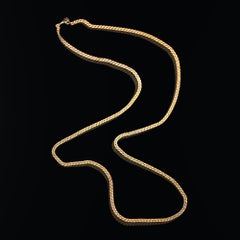 120cm 14k Yellow Gold Long Guard Chain Circa 1900s