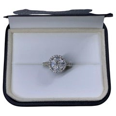 1.20ct Diamond solitaire engagement ring and pendant in 18ct white gold