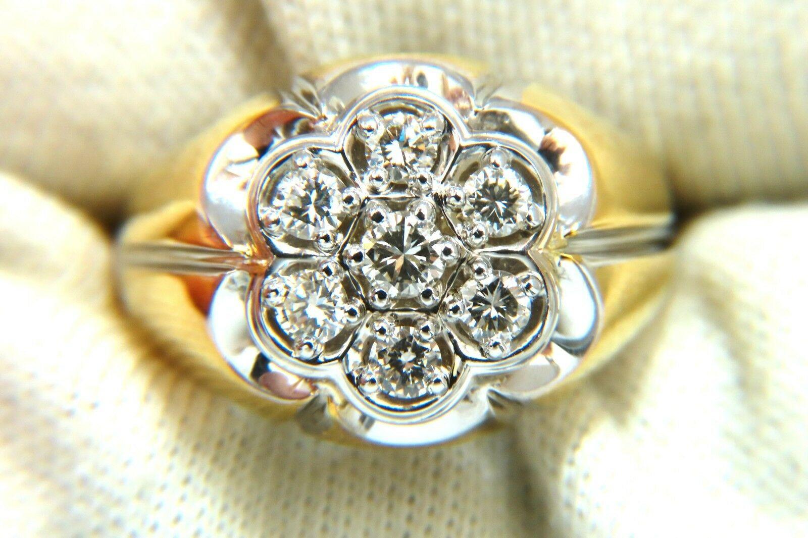 mens 7 diamond cluster ring