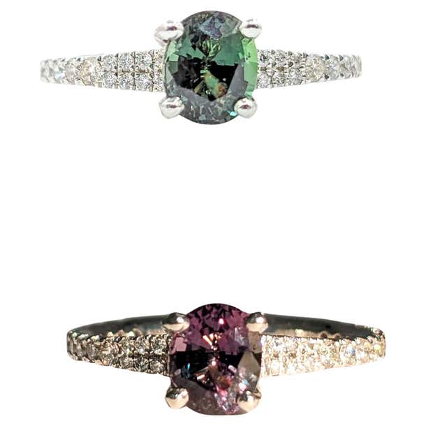1.20ct Natural Alexandrite and Platinum Ring For Sale at 1stDibs | 1 ...