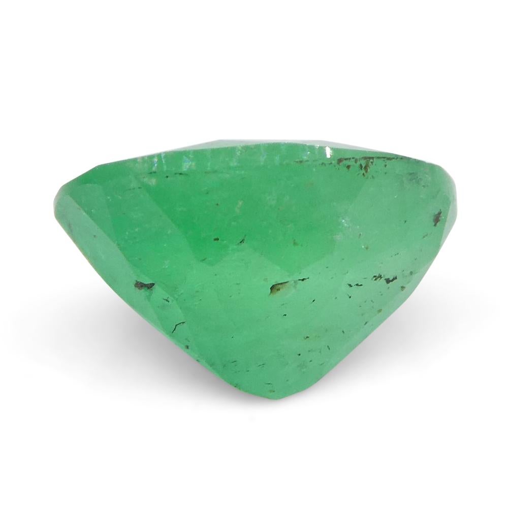 1.20ct Oval Green Emerald from Colombia For Sale 6