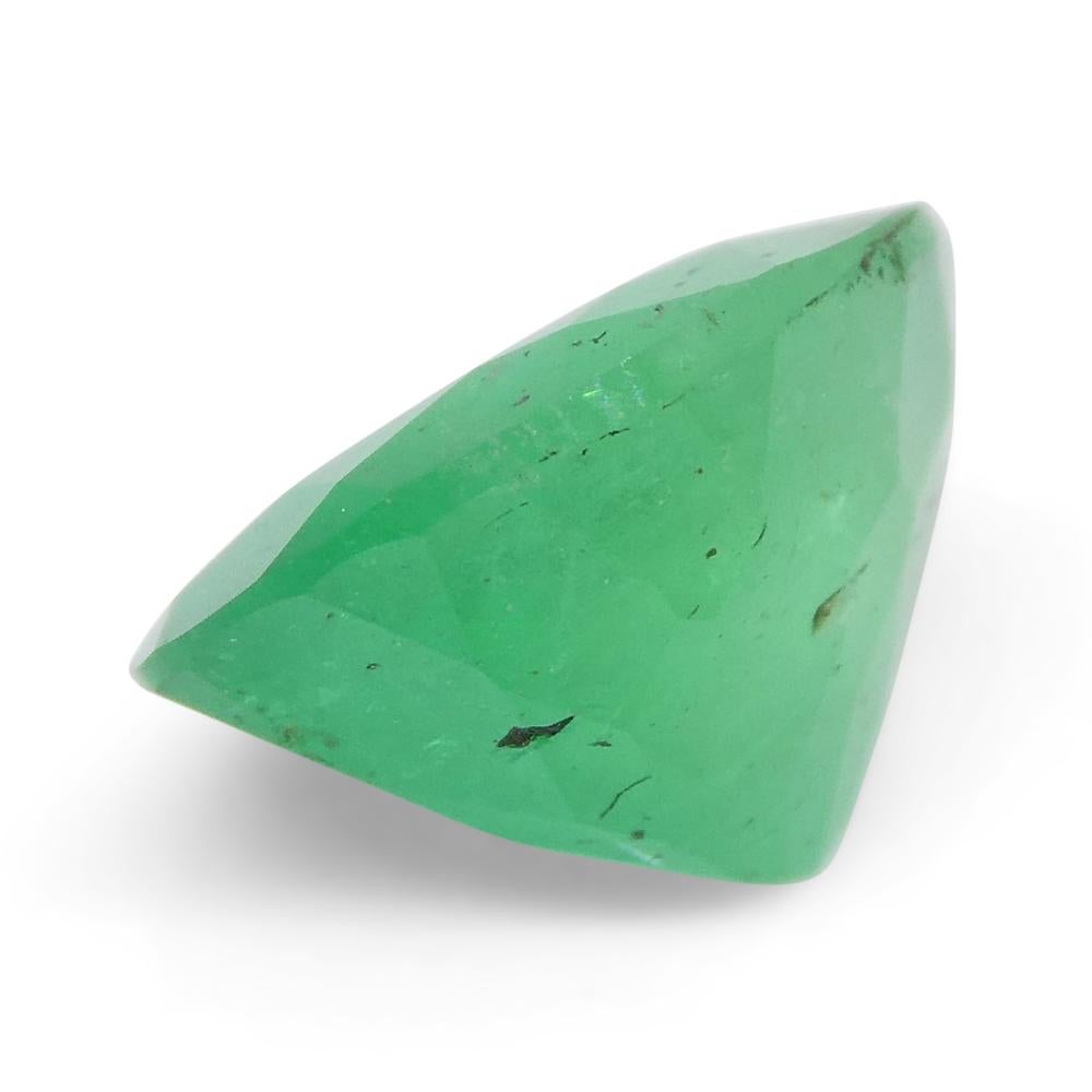 1.20ct Oval Green Emerald from Colombia For Sale 7