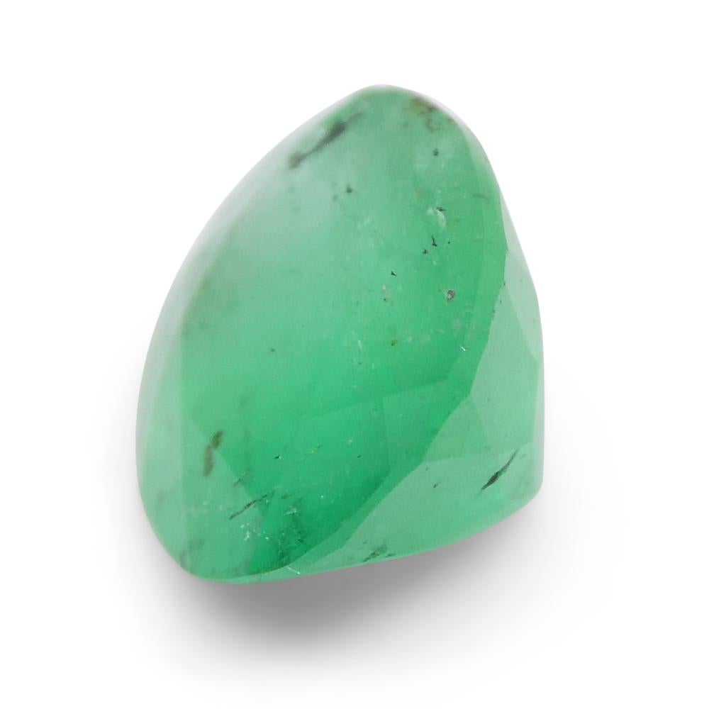 1.20ct Oval Green Emerald from Colombia For Sale 8