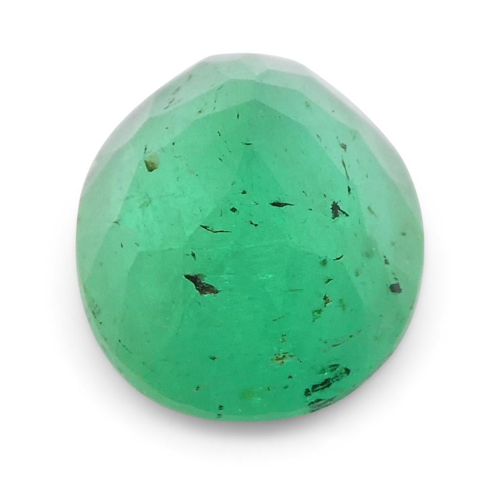 1.20ct Oval Green Emerald from Colombia For Sale 14