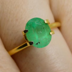 1.20ct Smeraldo verde ovale dalla Colombia