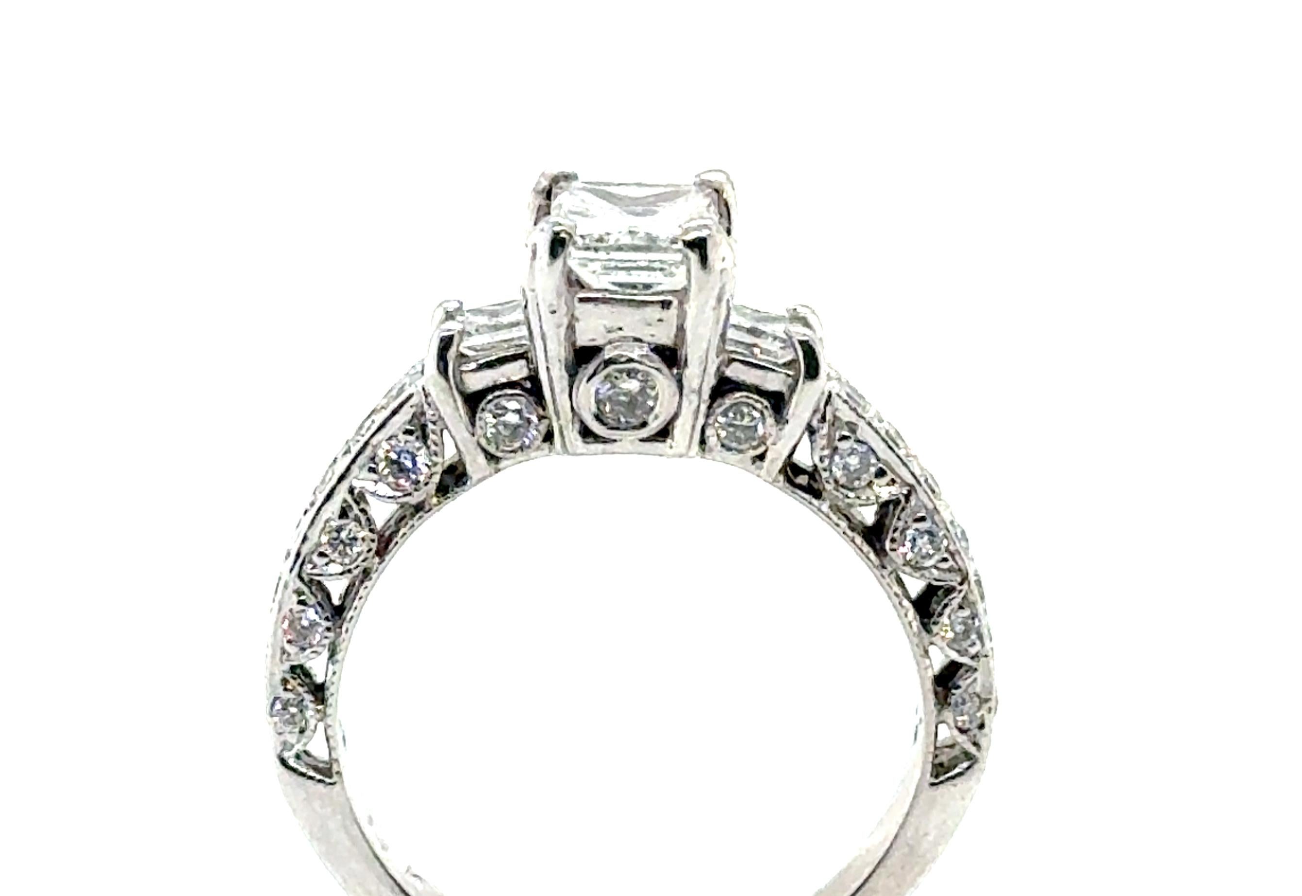 Princess Cut Diamond Engagement Ring 1.20ct I VS2 GIA Certified 14K White Gold Famous Designer



Featuring a Spectacular GIA Certified I/VS2 .70ct Princess Cut Natural Diamond Center

3 Stone Style with Princess Cut Diamonds to Either Side of the