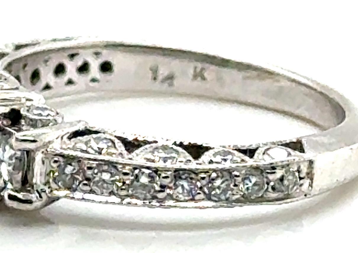 1.20ct Princess Cut Diamond Ring I VS2 GIA 14K Famous Designer Mined Diamonds For Sale 1