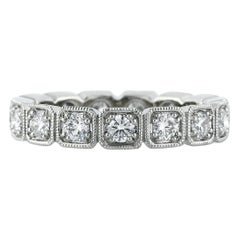1.20ct Round Brilliant Cut Diamond Eternity Band in 18k White Gold