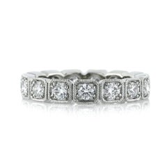 1.20ct Round Brilliant Cut Diamond Eternity Band in Platinum