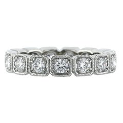 1.20ct Round Brilliant Cut Diamond Eternity Band in Platinum