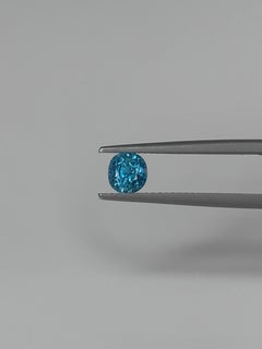 1.21 Carat Cushion-Cut Natural Sky Blue Zircon