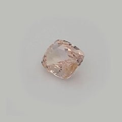 1.21 Carat Cushion Peach Color Sapphire GIA Certified Unheated