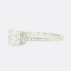 1.21 Carat Diamond Solitaire Engagement Ring