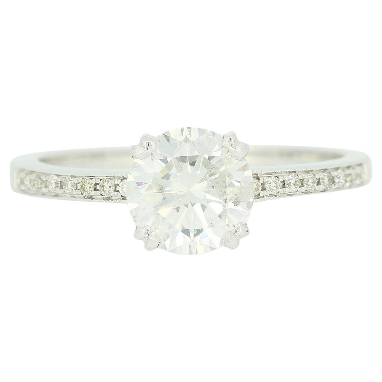 Anello di fidanzamento solitario con diamante da 1.21 carati