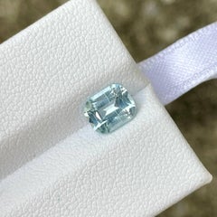 1.21 Karat Hellblauer Aquamarin im Kissenschliff Natürlicher afrikanischer Edelstein