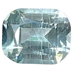 1.21 carats Light Blue Aquamarine Cushion Cut Natural African Gemstone