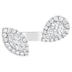 Roman Malakov 1.21 Carats Total Mixed-Cut Diamond Disconnected Fashion Ring