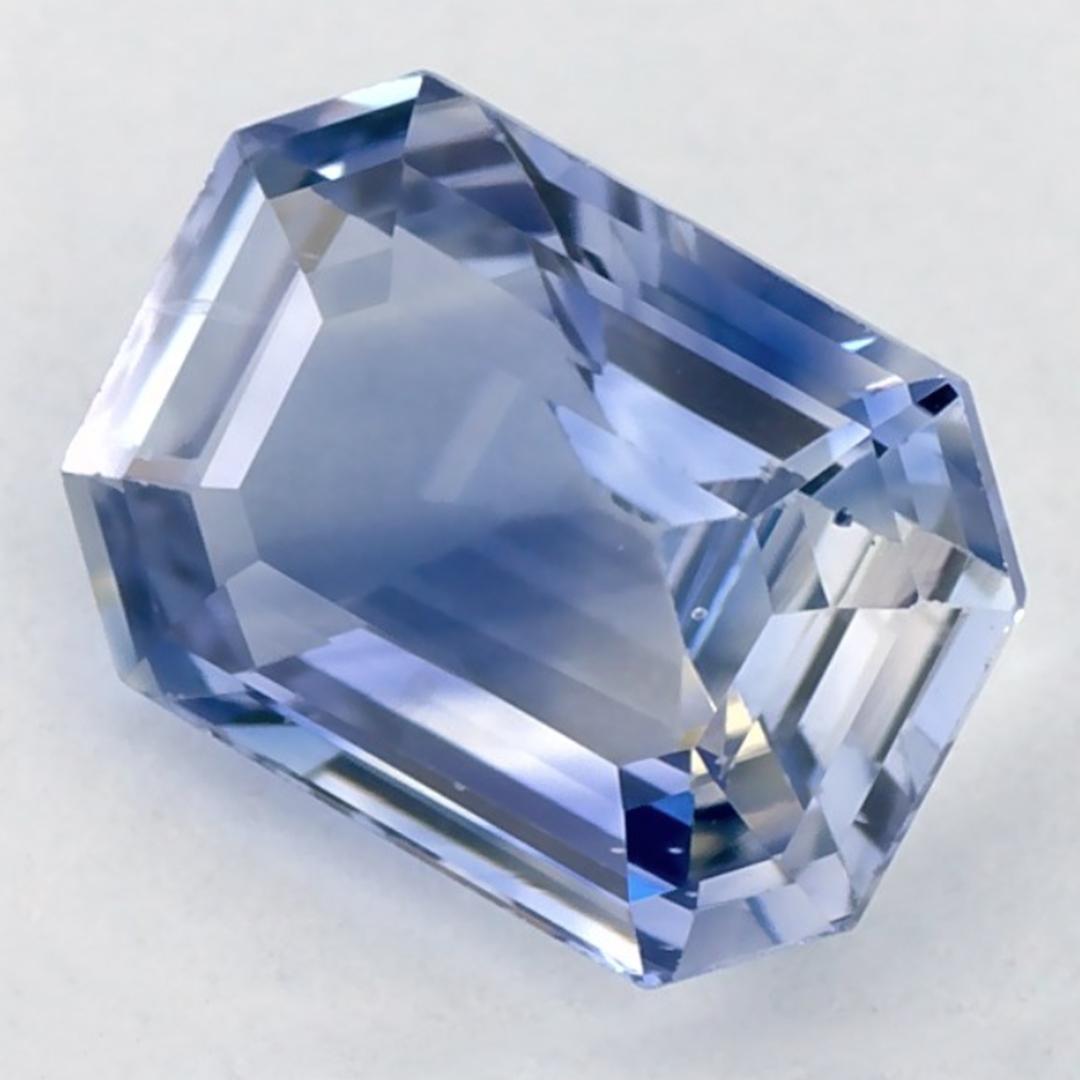 1.21 Ct Blue Sapphire Octagon Cut Loose Gemstone In New Condition For Sale In Fort Lee, NJ