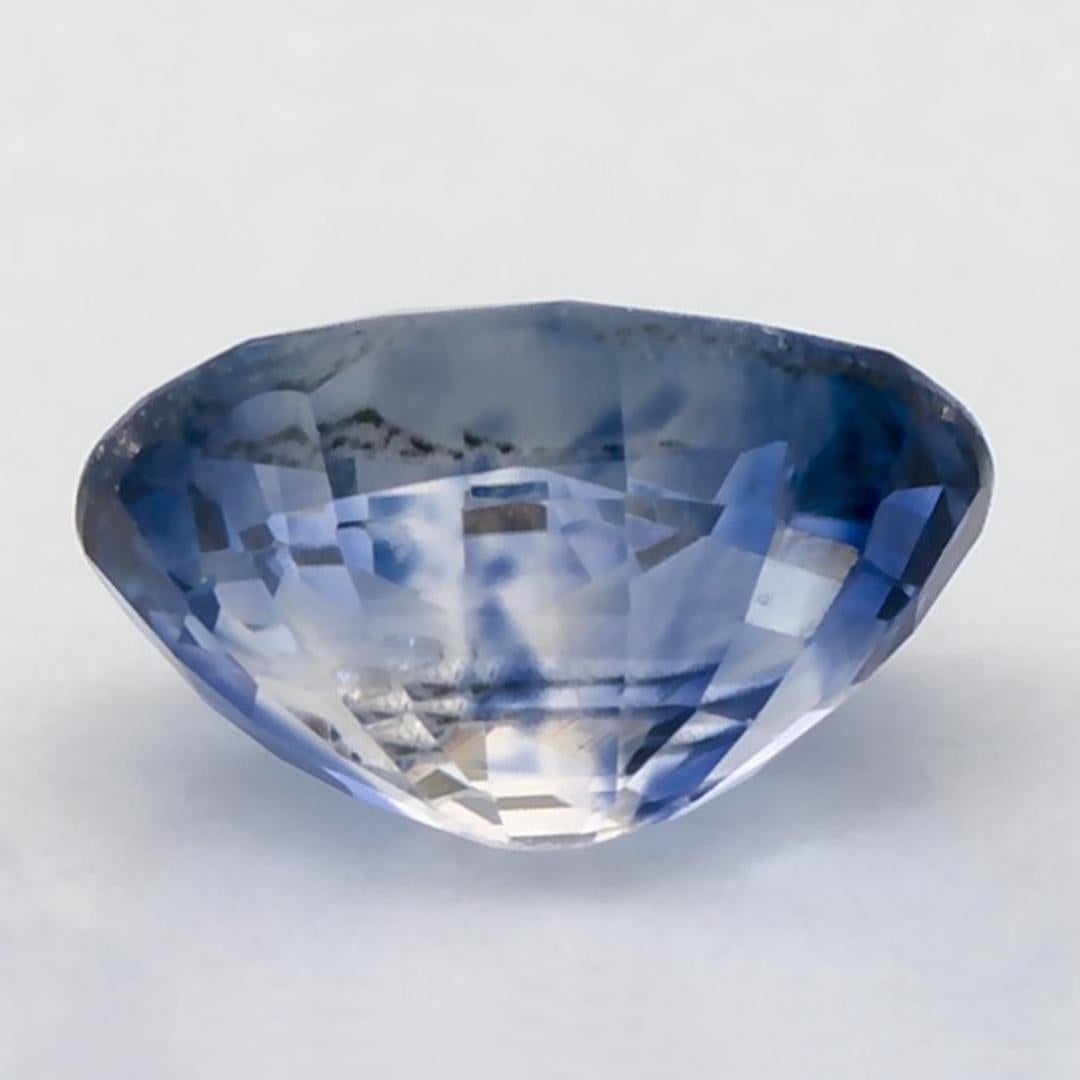 Taille ovale 1.21 Ct Blue Sapphire Oval Loose Gemstone (Saphir bleu ovale en vrac) en vente