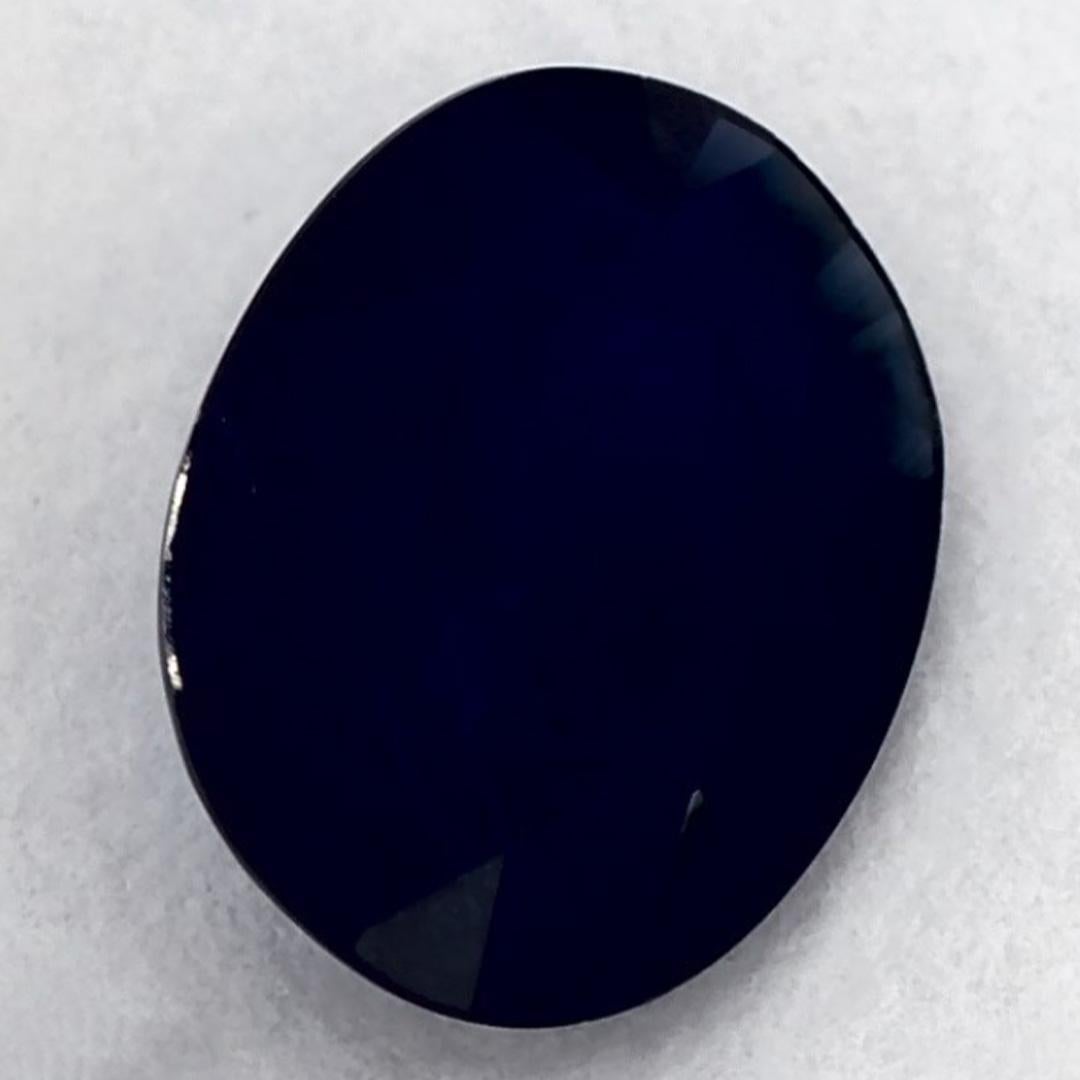 1.21 carati di zaffiro blu ovale sfuso In condizioni Nuovo in vendita a Fort Lee, NJ