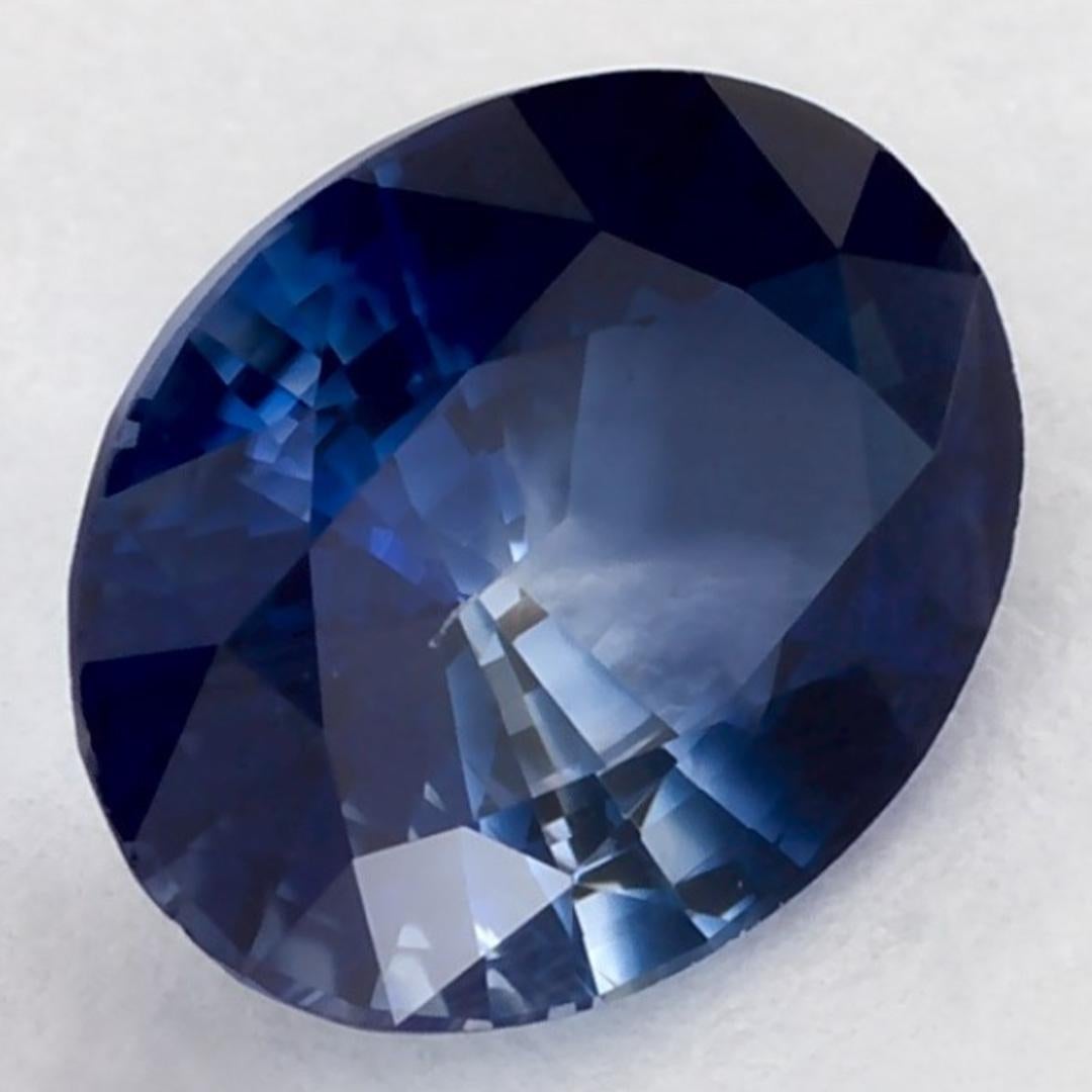 1.21 carati di zaffiro blu ovale sfuso In condizioni Nuovo in vendita a Fort Lee, NJ