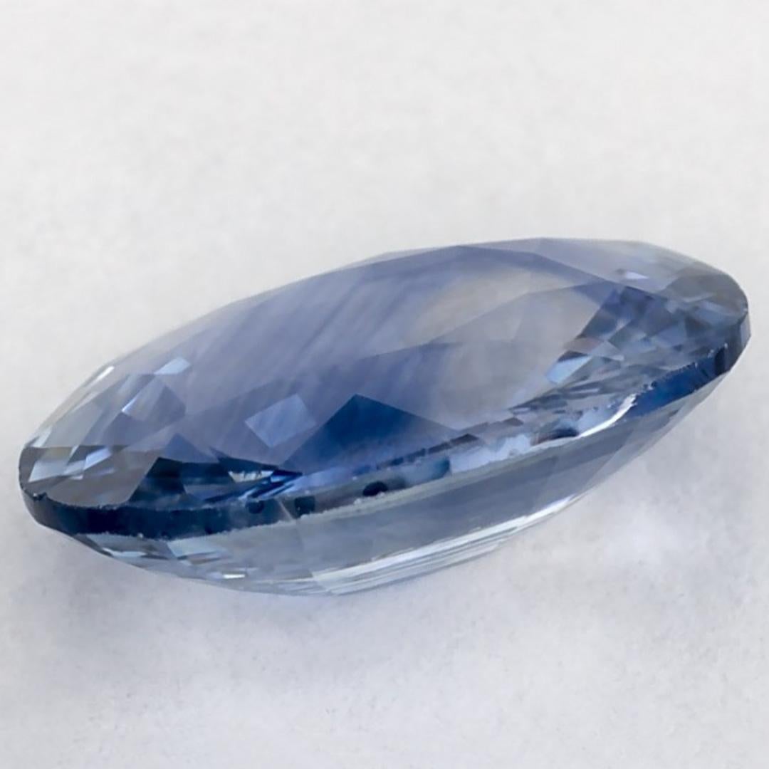 1.21 carati di zaffiro blu ovale sfuso in vendita 2